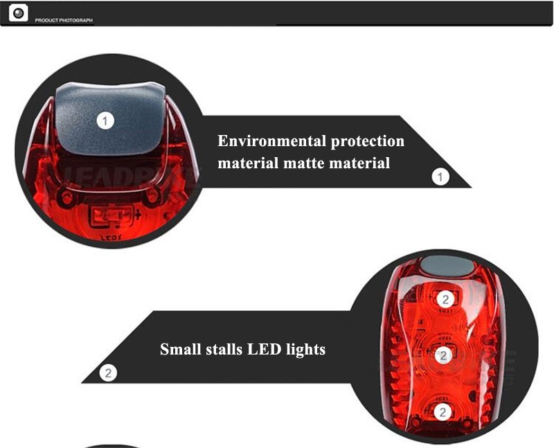 Bicycle Helmet Lights Portable Outdoor Cycling Backpack Running Warning Lights