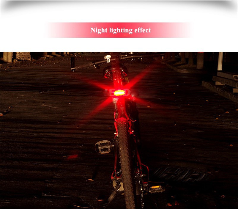 Bike Tail Warning light USB Rechargeable MTB Road Cycling Bicycle Light