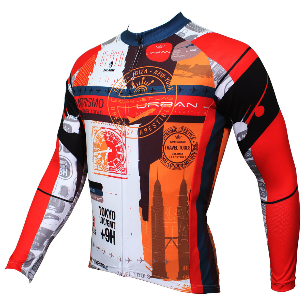 Travel Round The World Design Red Bike Jerseys For Mens | Chogory