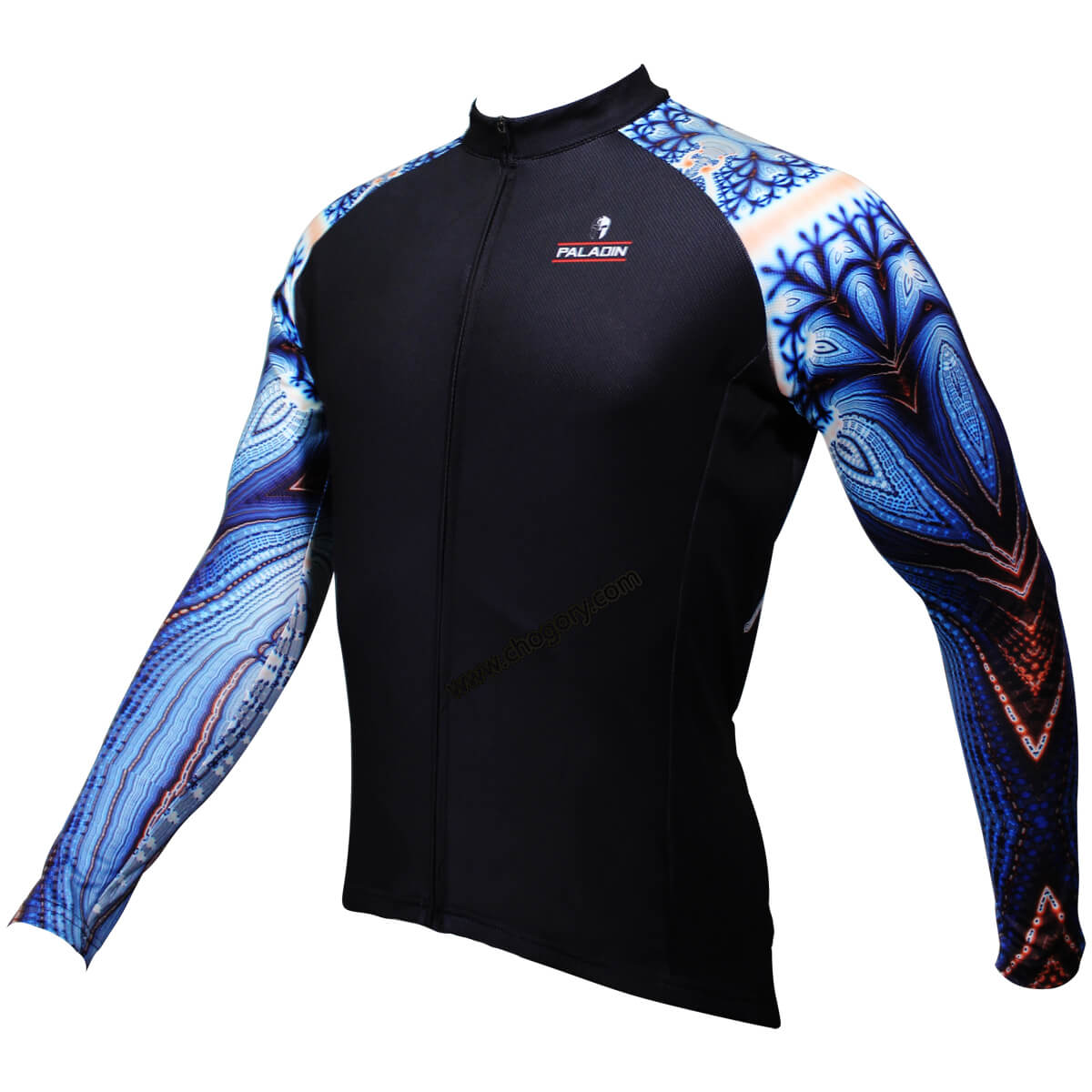 Cool Blue Parrot Sleeves Long Sleeve Cycling Jerseys For Mens | Chogory