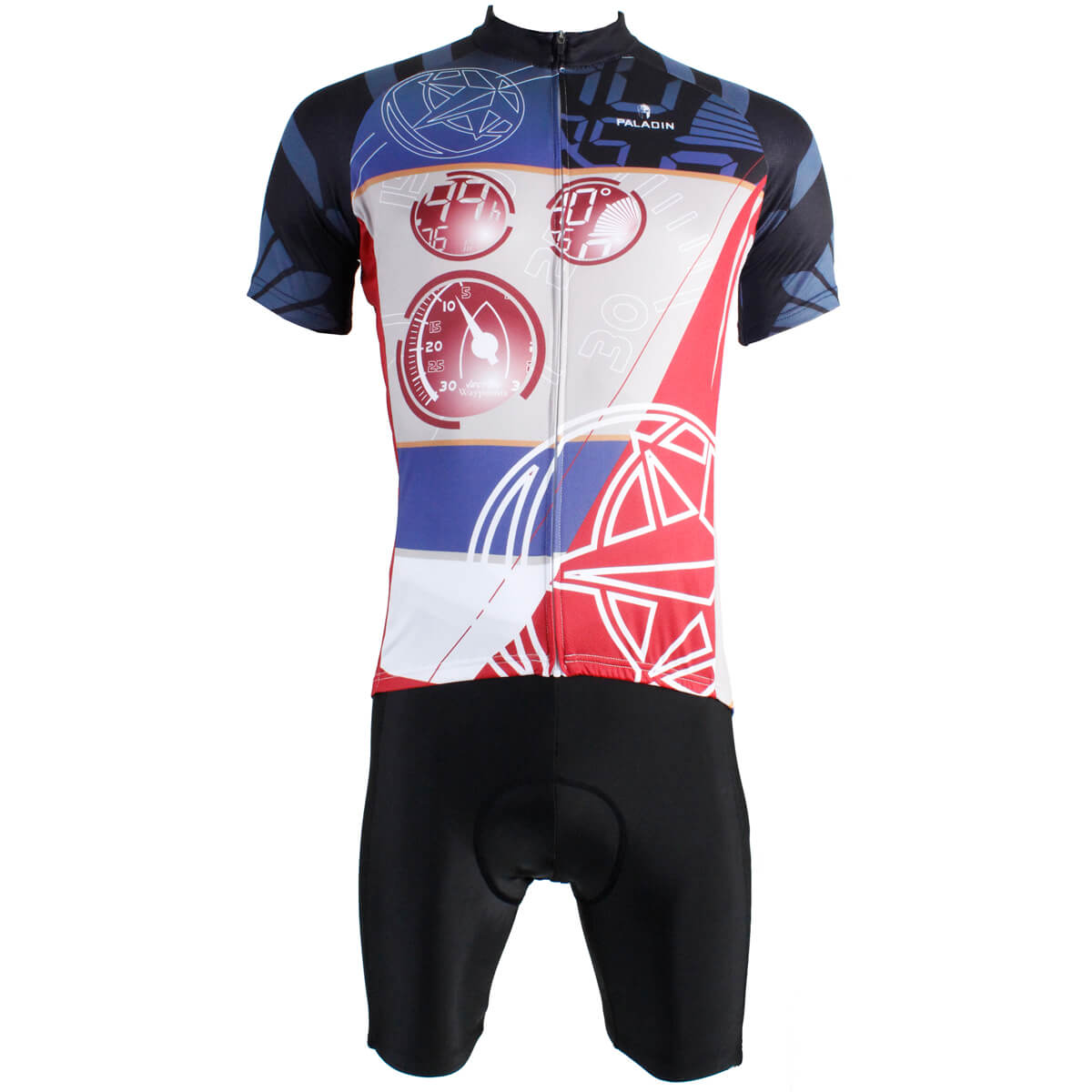 Countdown Design Men's Cycling Suits With Padded Bike Shorts | Chogory