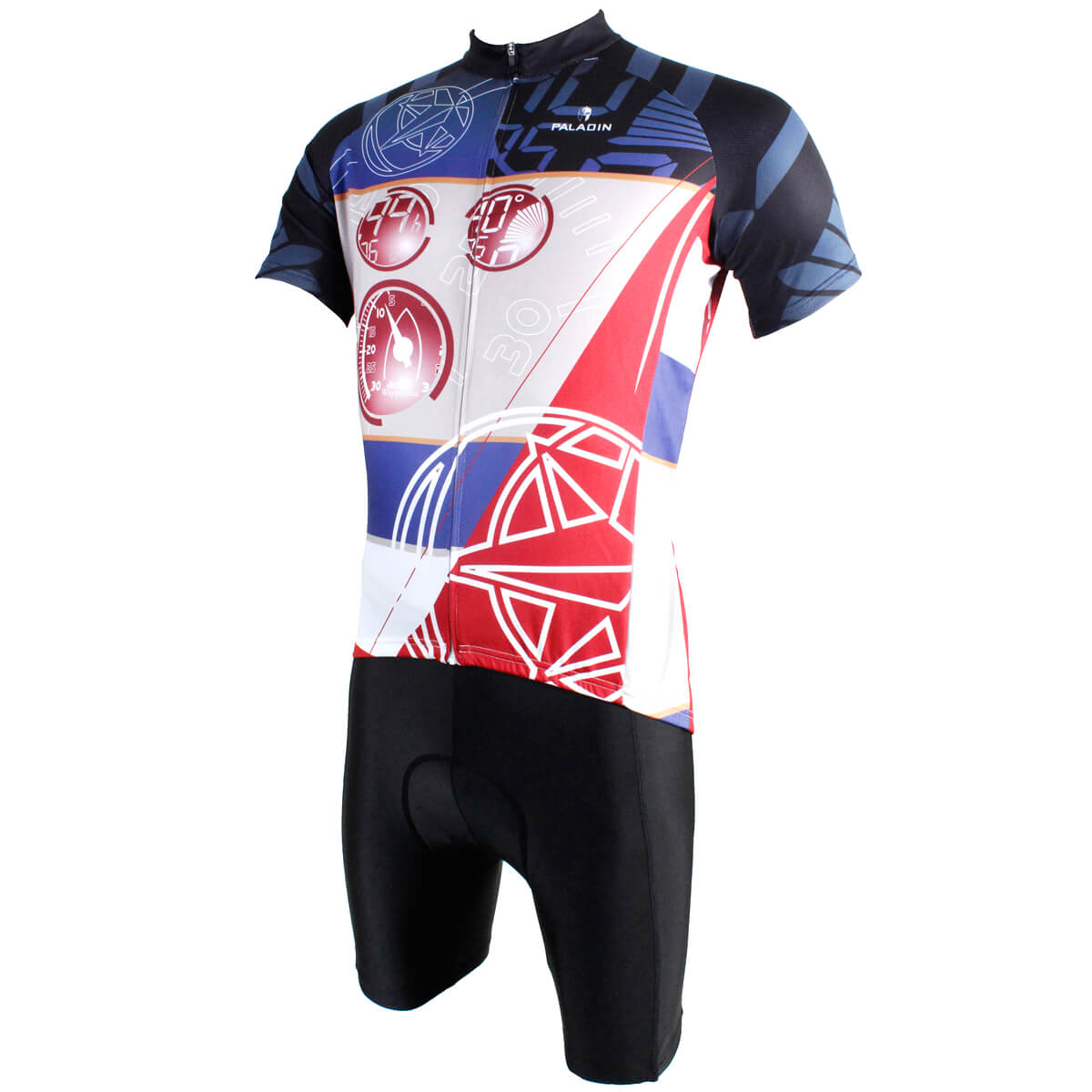 Countdown Design Men's Cycling Suits With Padded Bike Shorts | Chogory
