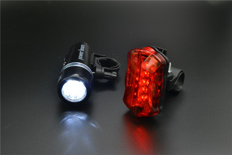 Rear Safety Waterproof FlashlightNWUS 5 LED Lamp Bike Bicycle Front Head Light 