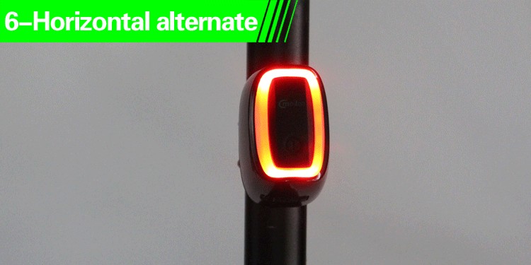 Rechargeable 7 models Bike Tail Light Smart USB Waterproof Bicycle Safety Lights 
