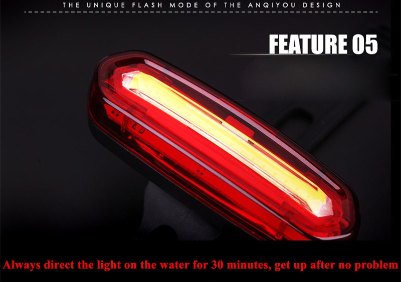 USB Rechargeable Bike Tail Lights Light LED Bicycle Warning Taillight
