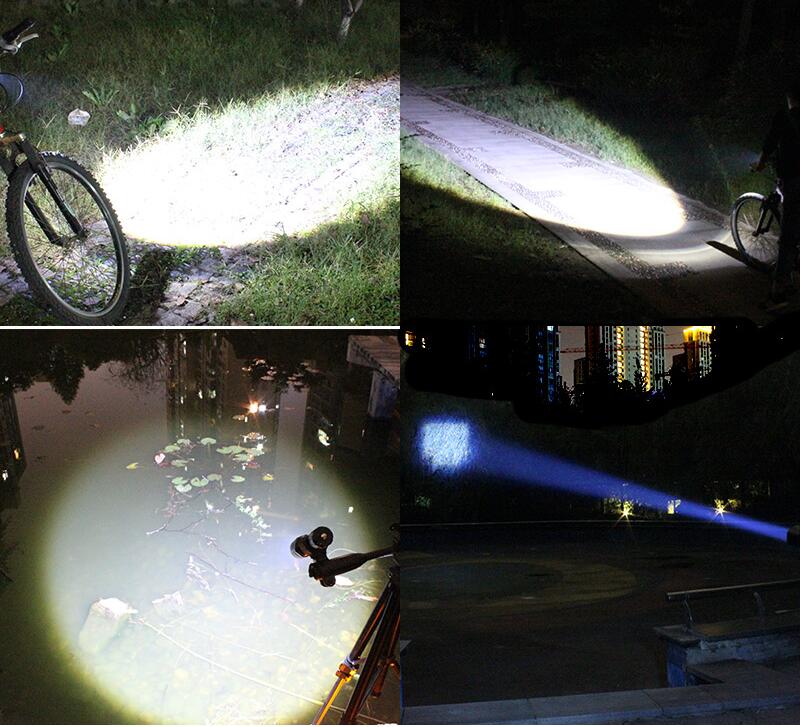 CREE Q5 Bicycle Front LED Flashlight USB Rechargeable Cycling Light