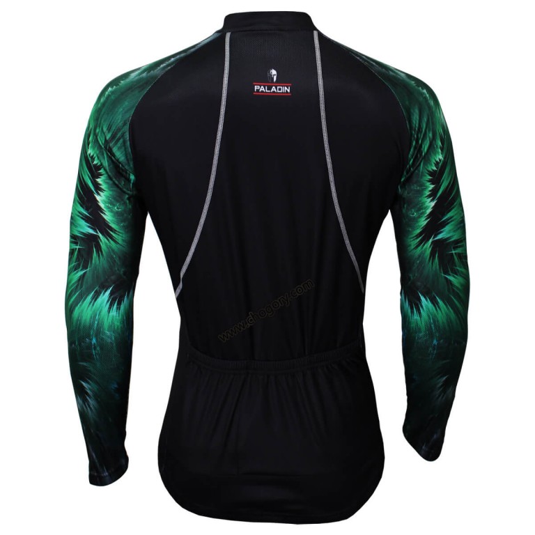 black and green cycling jersey