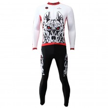 3D Wolf Warriors Cycling Jerseys long sleeve men bike clothing