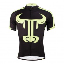 Bull Printed 100% Polyester Cycling Jersey For Man