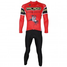 Long Sleeve Knight Design Cycling Suits With Padded Bike Shorts