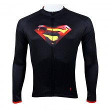 Long Sleeve Superman Mens Cycling Jerseys