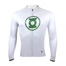 Long Sleeve Green Lantern Mens Cycling Jerseys