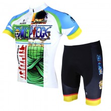One Piece Roronoa Zoro Cycling Suits For Men's With Jersey and Padded Shorts