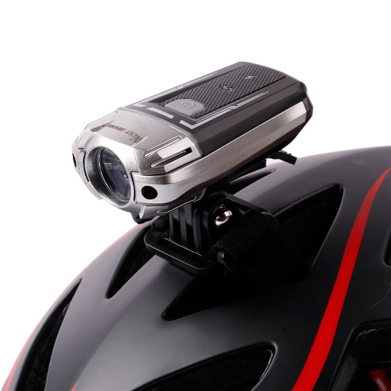 USB Rechargeable Bicycle Helmet Light  CREE LED Front Bike Light