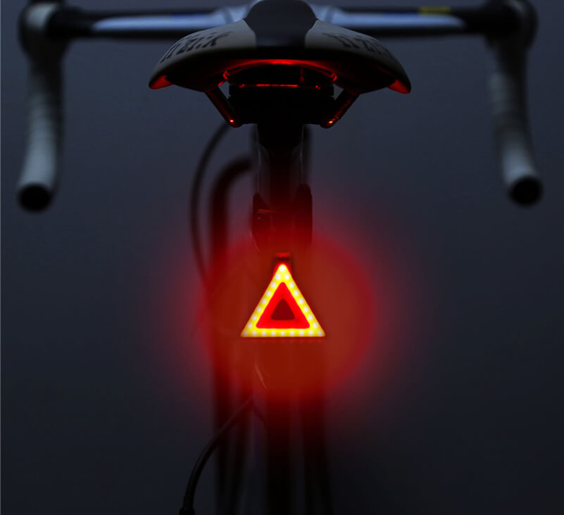 Waterproof USB Rechargeable LED Safe Warning Bike light